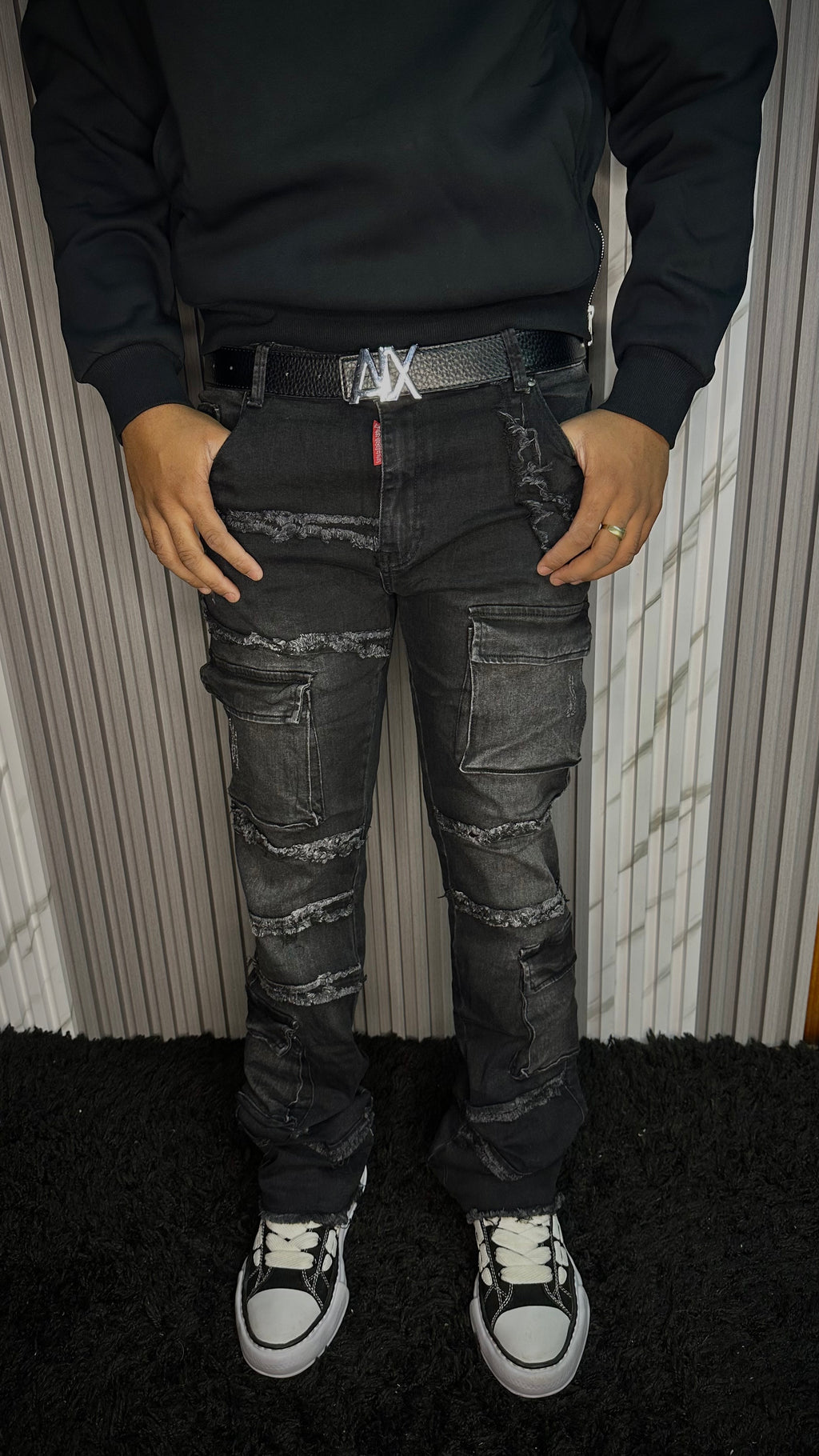 FLARE JEANS CARGO