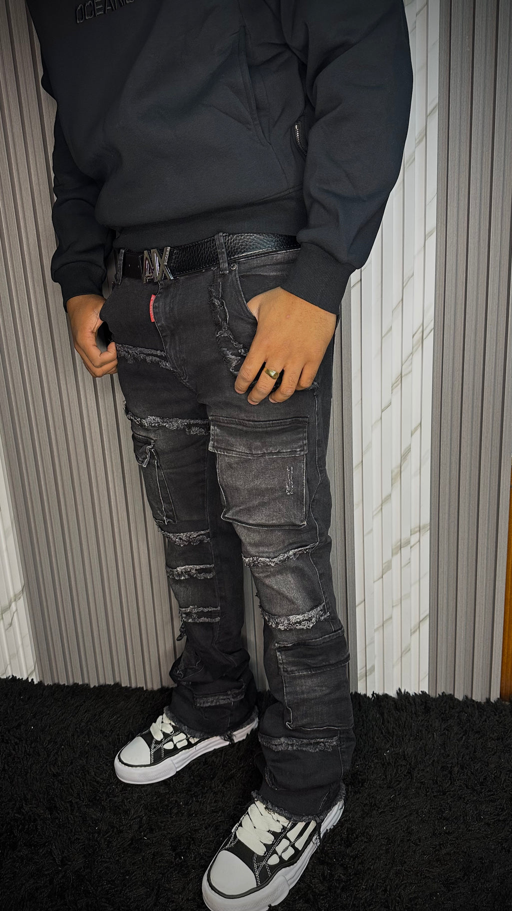 FLARE JEANS CARGO