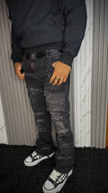 FLARE JEANS CARGO